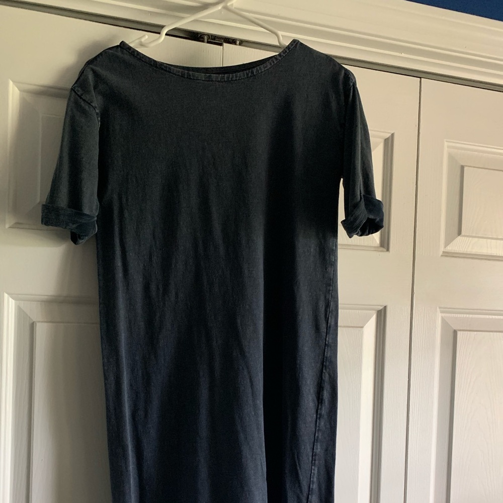 Dark Grey Tee-shirt Dress